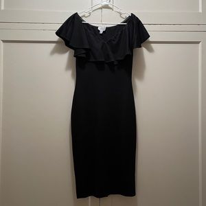 Unique Vintage Off Shoulder Wiggle Dress